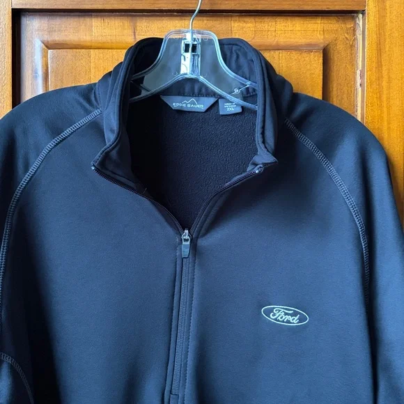 Black Men’s Eddie Bauer Pullover w/Ford Logo - Picture 9 of 12